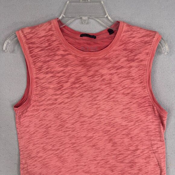 ATM Tank Womens Small Pink Red Heather Anthony Thomas Melillo Cotton Slub Jersey - Picture 2 of 13